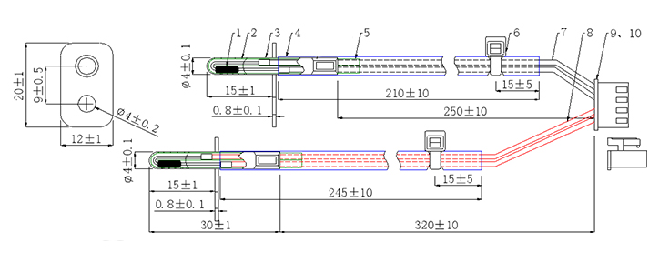 NTC Temperature Sensor For Oven